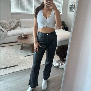 Express leather pants